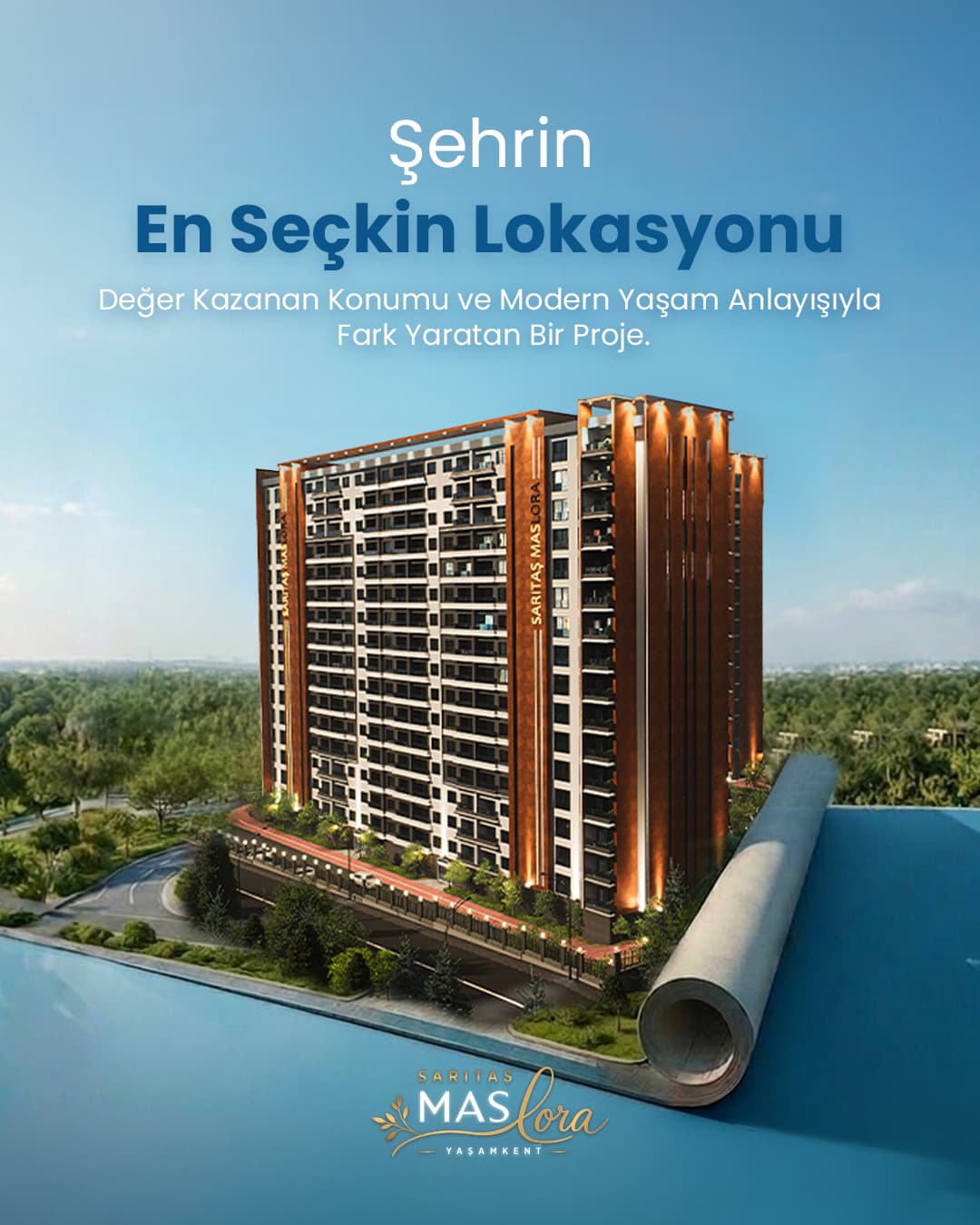 Mas Lora Yaşamkent 2+1 Açık Mutfak | 63 m² — fotoğraf 5